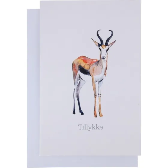 Scanseason Kort med ddyr 11x17 cm inkl. kuvert