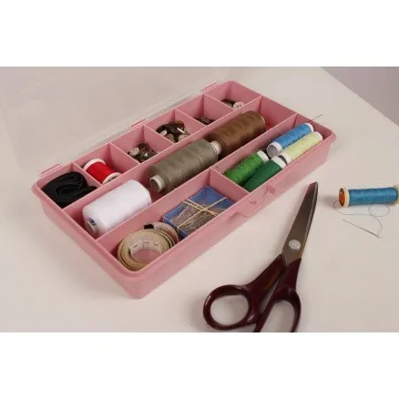 Raaco Box 9 opbevaringsboks, pink 27,1x17,3x4,1 cm