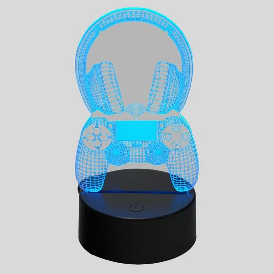 Mecharite 3D LED-lampe  Controller & Headset