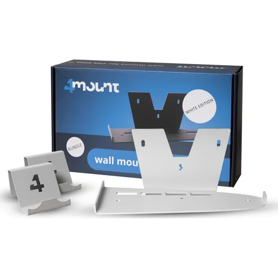 4Mount PS5 Slim vægbeslag Bundle - Hvid