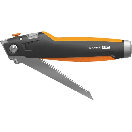 Fiskars Pro CarbonMax 2-i-1 universalkniv med gipssav