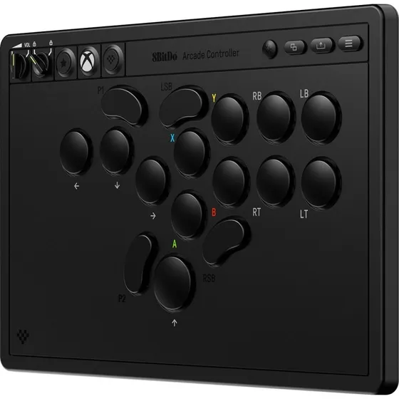 8BitDo Arcade Trdls Arcade-controller til Xbox & PC, Sort