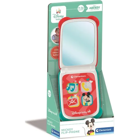 Clementoni Baby Disney Mickey Mouse Foldbar Flip-telefon