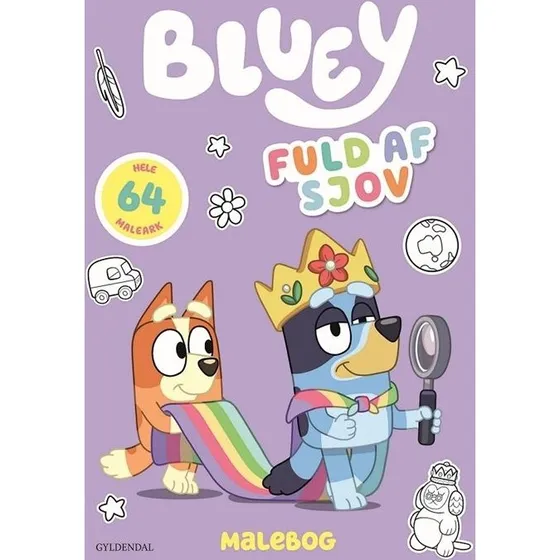 Bluey - Fuld af sjov (malebog, 64 maleark)