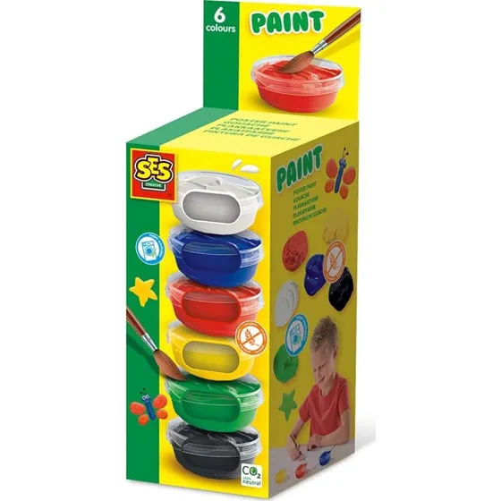 SES Creatives Plakatmaling 6x45 ml  6 farver