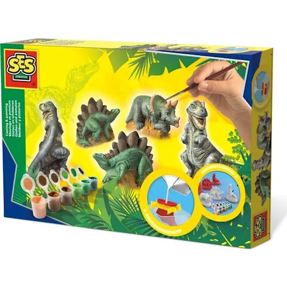 SES Stbning & maling af dinosaurer (3 modeller)