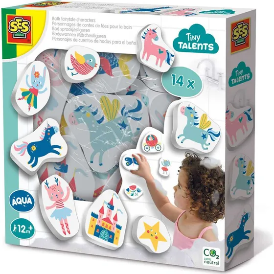 Tiny Talents Badefigurer i skum  14 eventyrfigurer
