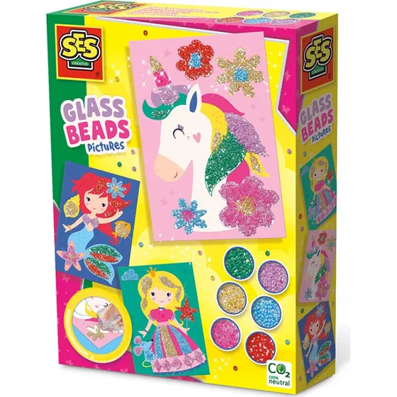 SES Creative Glasperle-mosaikkort til brneprojekter