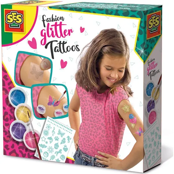 SES Creative Fashion Glitter tatoveringer