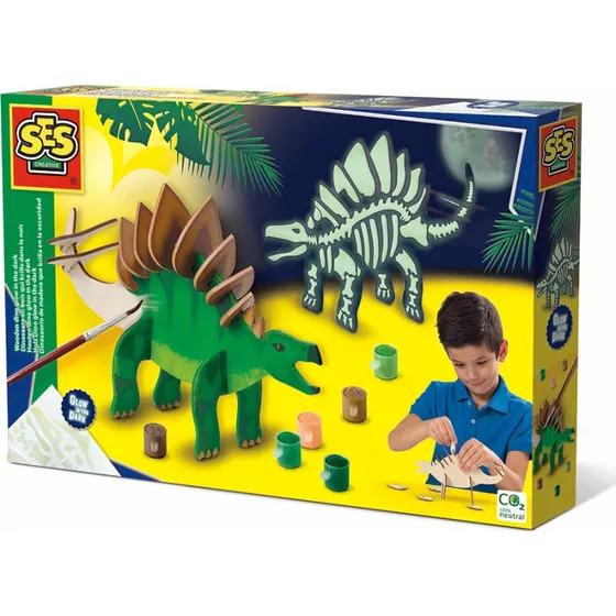 SES Creative Byg-selv trdinosaur  selvlysende