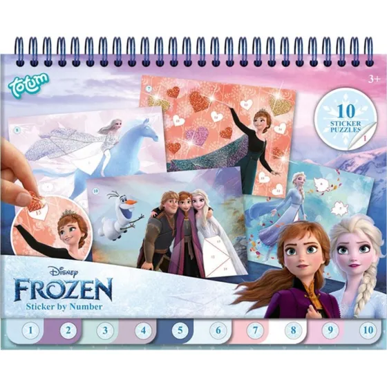 Disney Frozen Sticker by Number - Klistermrkebog