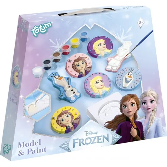 Disney Frozen gipsafstbningsst med forme, gips og farver
