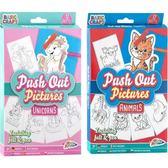 Creative Craft Group Push Out billeder 12 stk. 15x20 cm