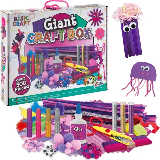 Grafix Giant kreakasse til brn, Pink  Over 500 dele