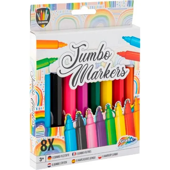 Grafix 8 Jumbo Tusser  8 farver
