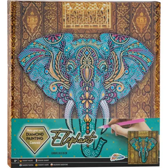 Grafix Diamond Painting p lrred 30x30 cm  Elefant (6+ r)