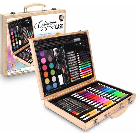 Grafix Tegnekuffert 86 dele i trkuffert