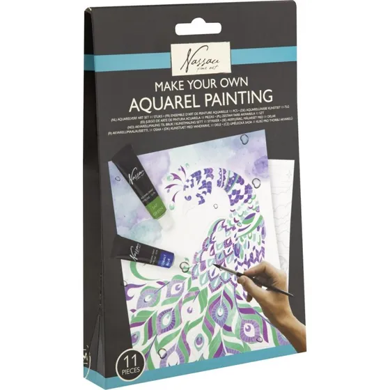 Nassau Fine Art Akvarelmaling st, 11 dele