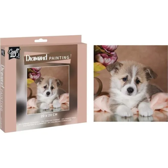Craft Id Diamond Painting Hund 20x20 cm