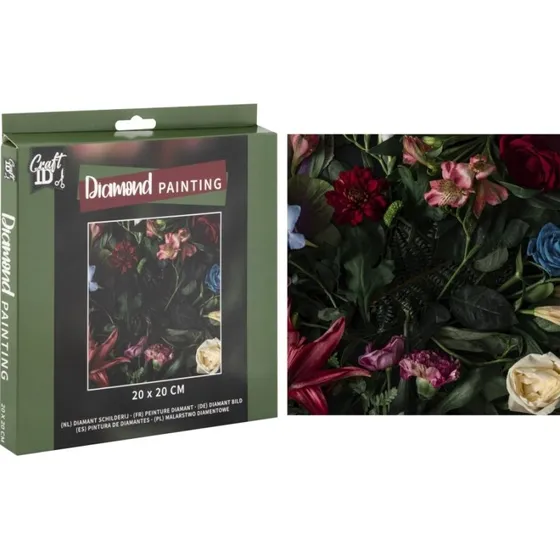 Craft Id Diamond Painting Blomster 20x20 cm
