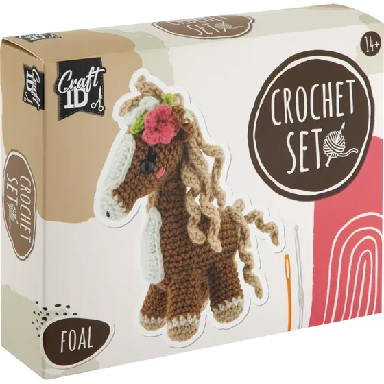 Creative Craft Group Hæklesæt Føl 9,5×15,5×16 cm