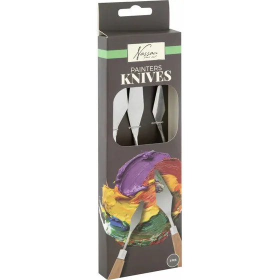 Creative Craft Group Paletknive 3 stk, trskaft  gaveske