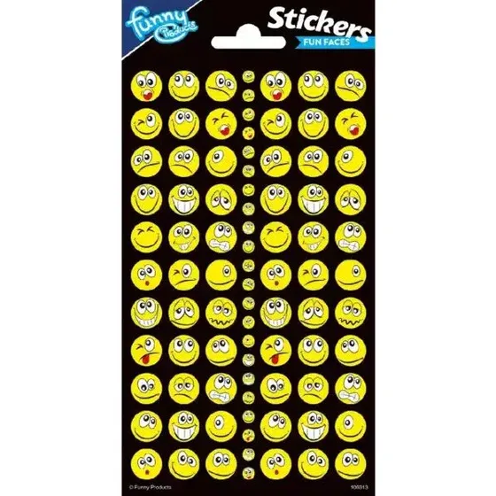 Totum Smiley-stickers 96 stk
