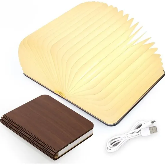 Mikamax LED boglampe  USB genopladelig, bogformet