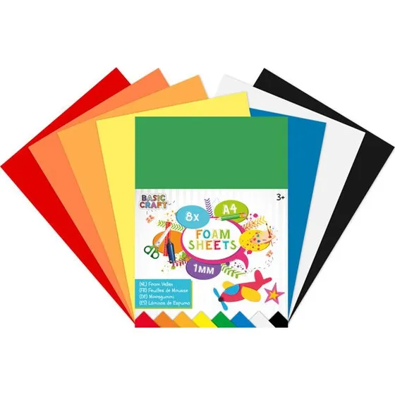 Grafix Mosgummi A4 1 mm, 8 ark