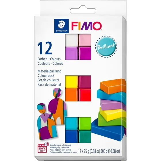 Staedtler FIMO Soft sæt 12 x 25 g – Brilliant farver