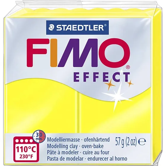 FIMO Effect modellervoks 57 g – neon gul