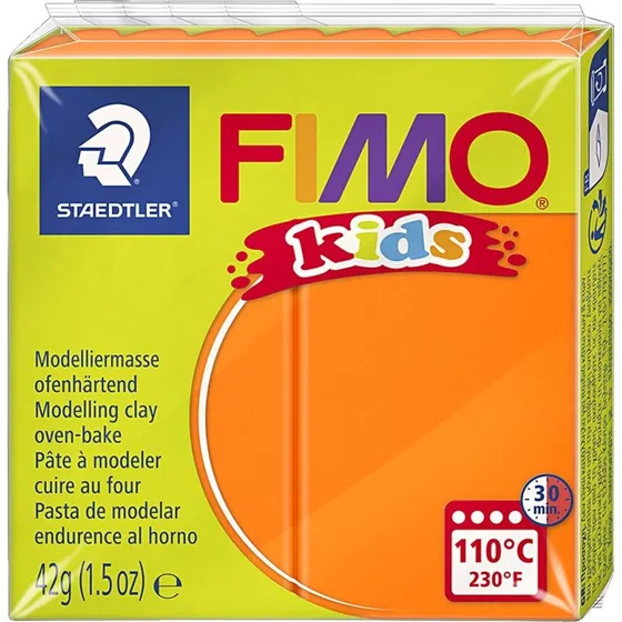 FIMO kids ovnhrdende modelleringsler 42 g  orange