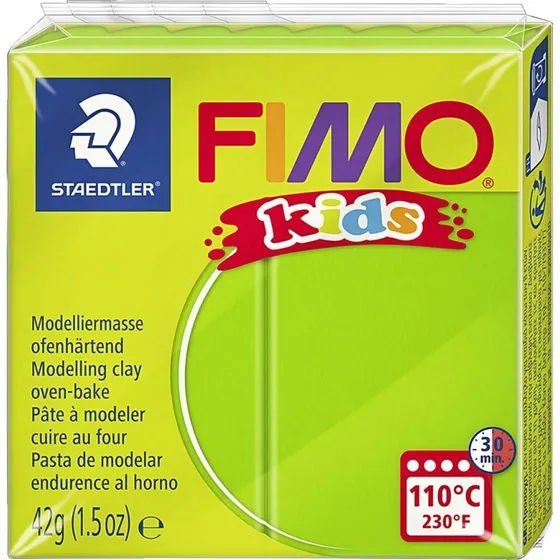 FIMO kids ovnhrdende ler 42 g  lime