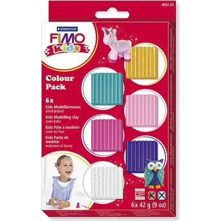 FIMO Kids suppleringsfarver 6x42 g
