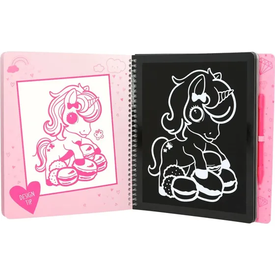 Ylvi Magic Scratch Bog  Enhjrning, 20 sider