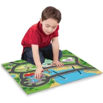 Paw Patrol Original Megamat legetæppe med køretøj