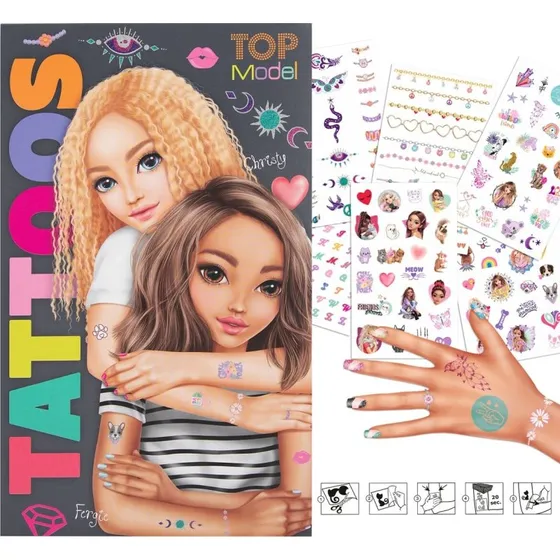 TOPModel Tattoos - 6 ark midlertidige tatoveringer