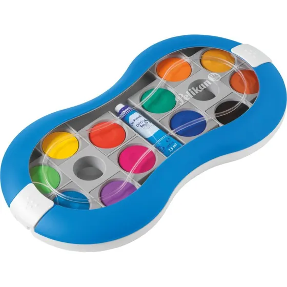 Pelikan Space+ vandfarver, 12 farver inkl. dkhvid