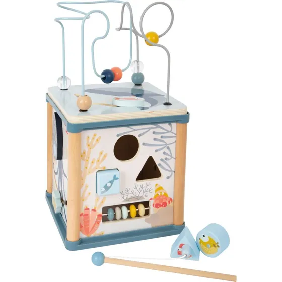 Small Foot Aktivitetskube i tr  Undervandsverden