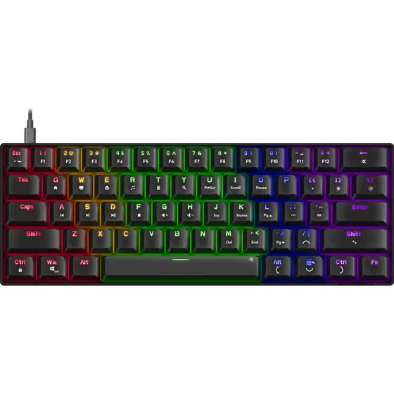 Speed-Link ATMOS RGB Rainbow 60% mekanisk gaming-tastatur (US)
