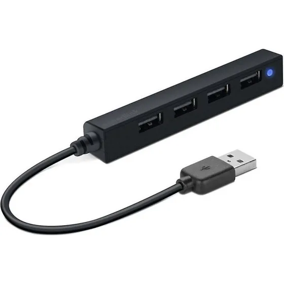 Speedlink Snappy Slim 4-port USB 2.0-hub  sort