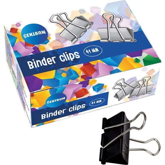 Centrum Foldback-klemmer 12 stk 41 mm