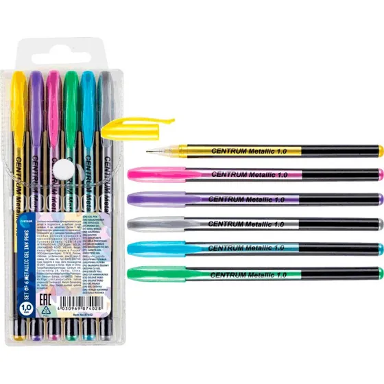 Centrum Metallic Gel-penne 6 stk