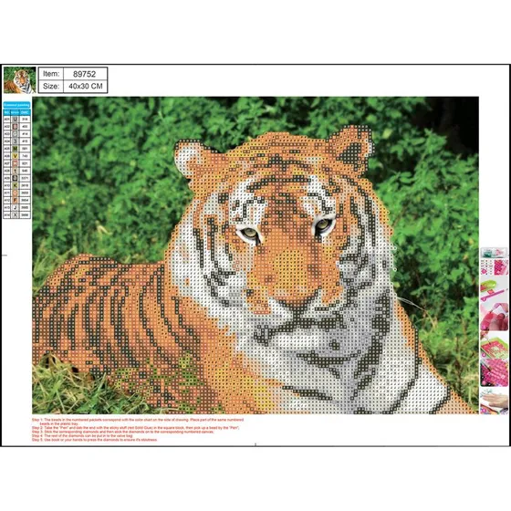 CENTRUM Diamond Painting 30x40 cm  Tiger