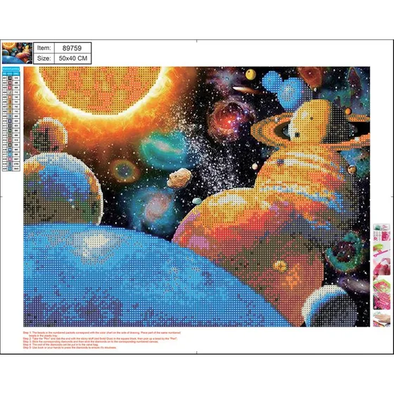 Centrum Diamond Painting 40x50 cm - Space tema
