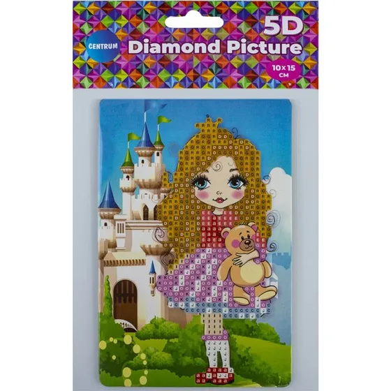 Diamond Painting 10x15 cm med staffeli  Slot