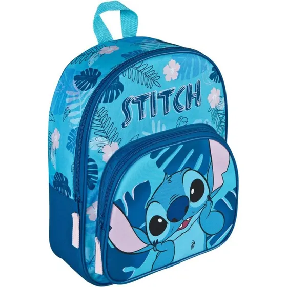 Disney Stitch rygsk med frontlomme, bl (30,525,510 cm)