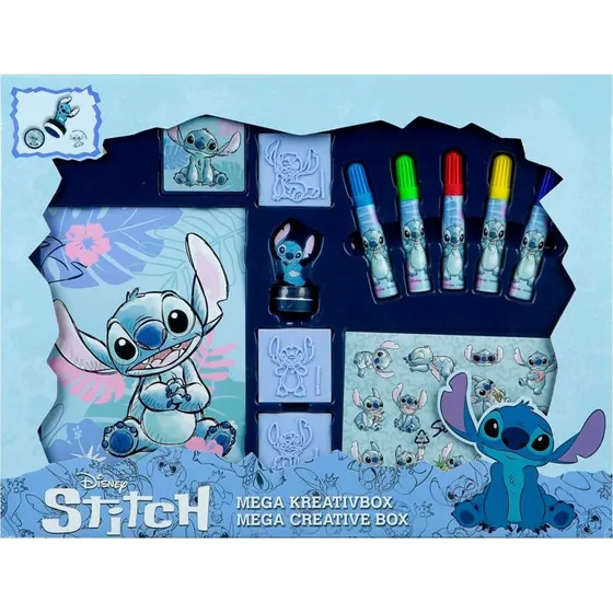 Disney Mega Stempel- og Farvesæt Lilo & Stitch (12 dele)