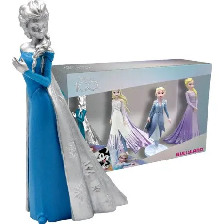 Bullyland Disney 100 Platinum Frozen gaveæske – 4 Elsa-figurer (10 cm)