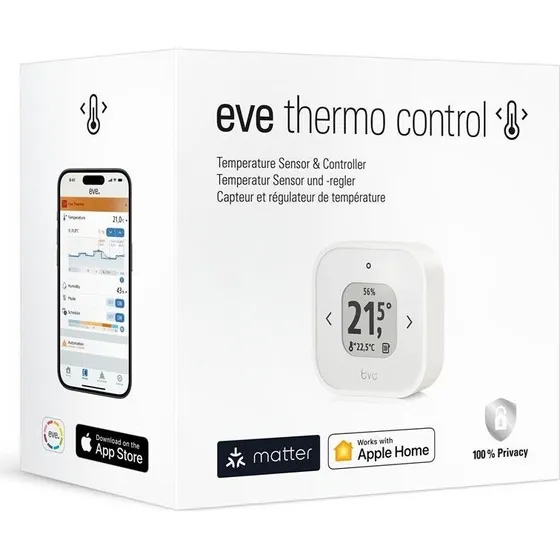 Eve Thermo Control (Matter) – Hvid, USB‑C